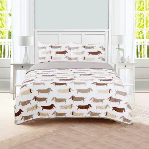 Dog Quilt And Pillow Shams