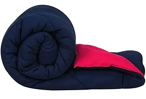 EVERDECOR Reversible Microfibe 250 GSM Soft Comforter/AC Blanket for King Size Double Bed - 90 x 100 Inches (Pink-Blue)
