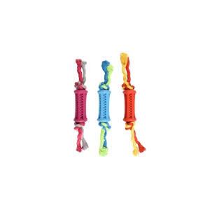 Flamingo Dog Toy Rubber Dental Ball and Rope