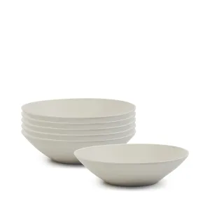 Frame Pasta Bowls 19 x 5cm - Set of 6 - Celery