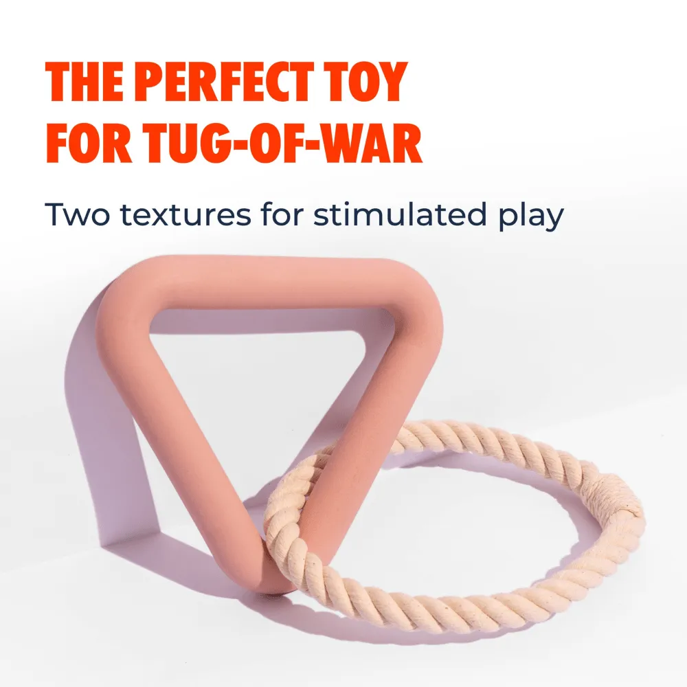 Furry & Co Tuggers Toy for Dogs (Blush)