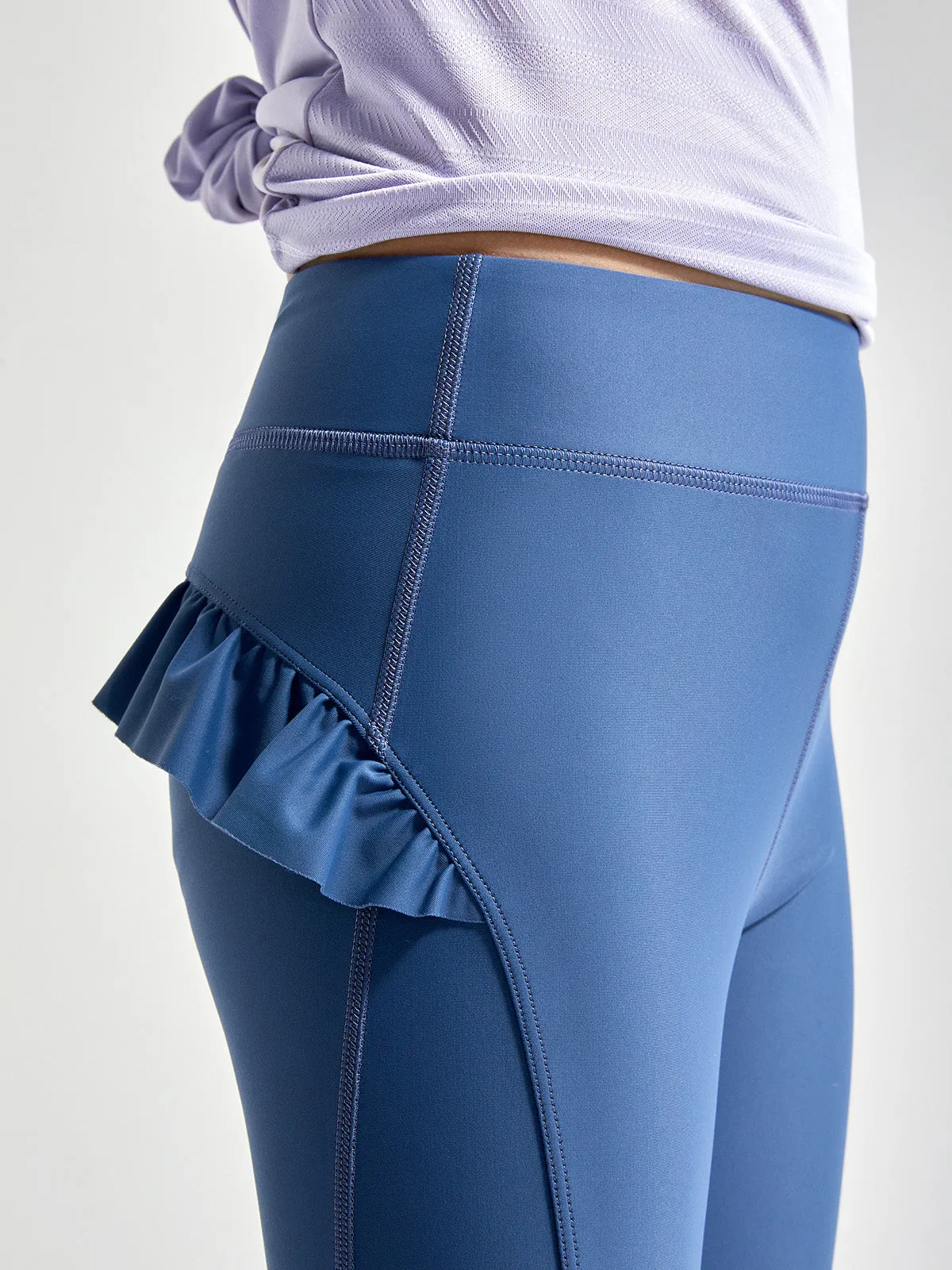 HEAVENLY Girls Leggings Mesh With Ruffle