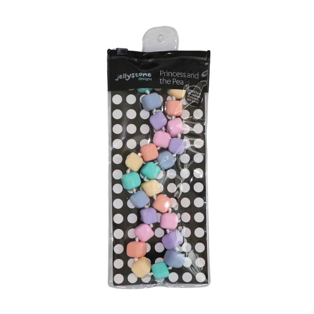 Kids Chew Pendants Necklace - Pastel Rainbow