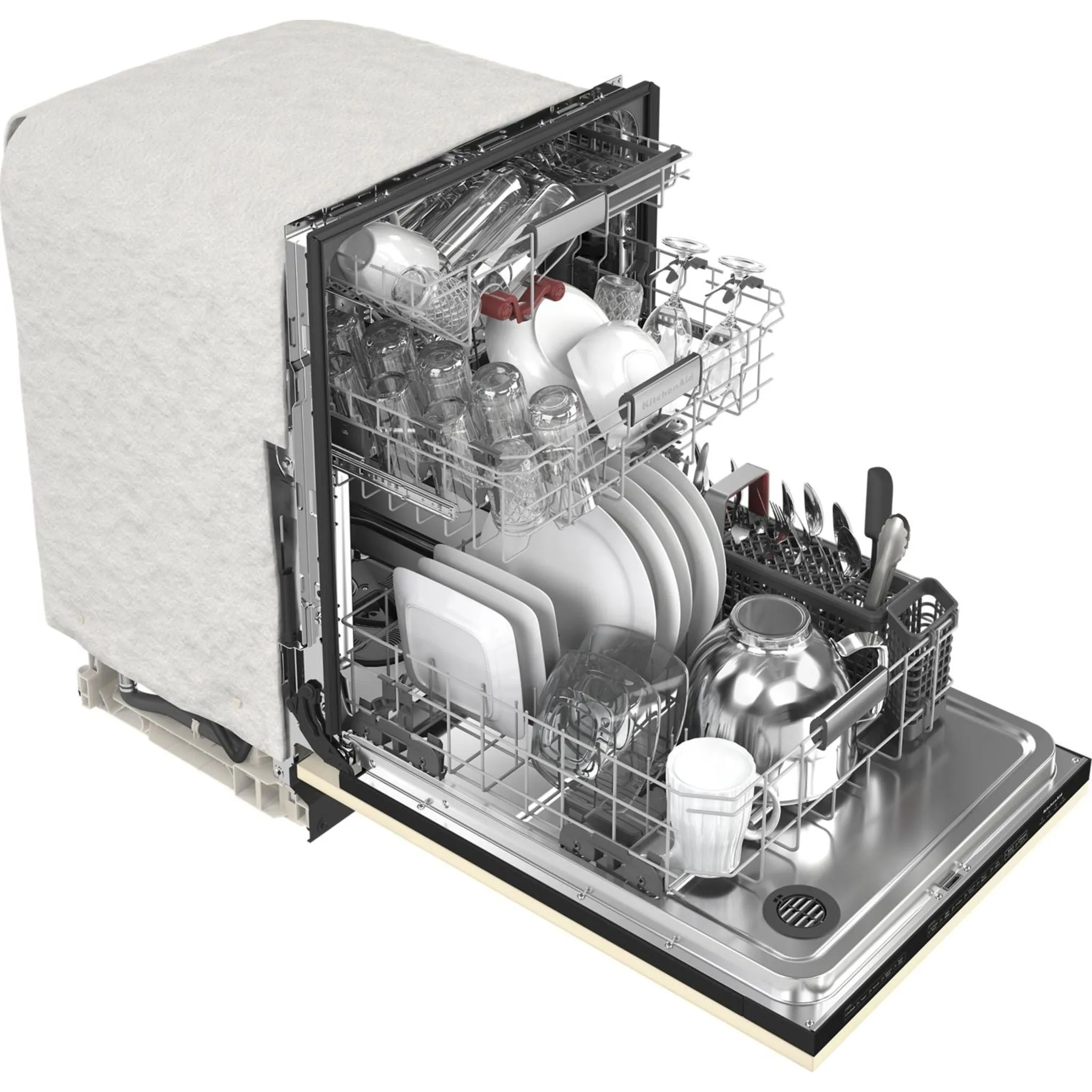 KitchenAid  44 dBA Panel-Ready Dishwasher with FreeFlex Third Rack (KDTM704LPA)