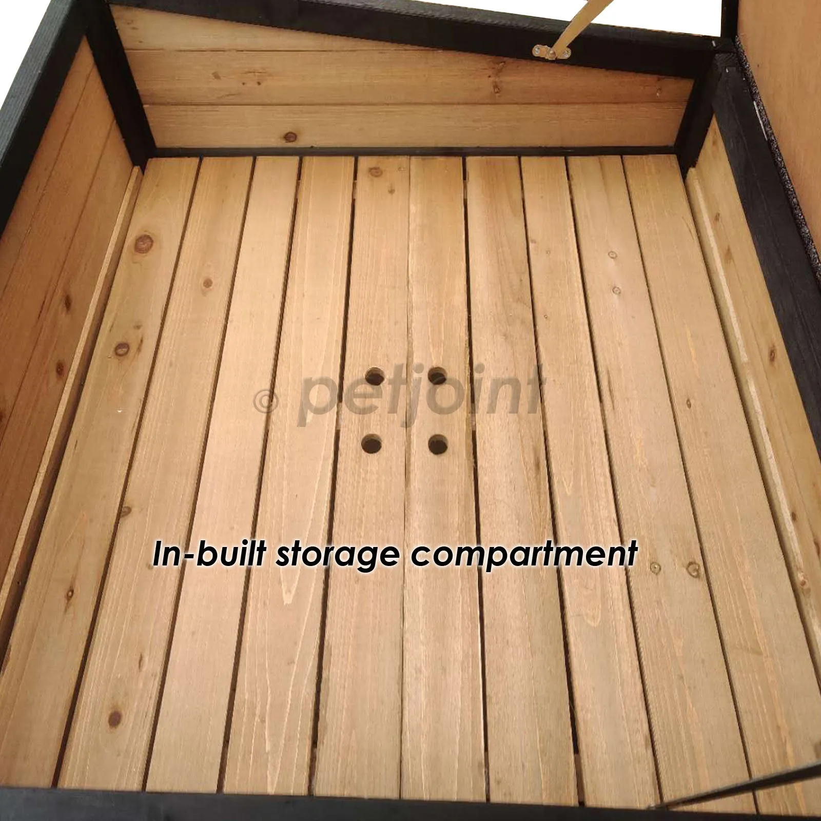 Large Wooden Dog Kennel Crate Door Lock, In-built Storage, Window