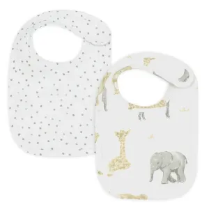 Living Textiles 2pk Bibs - Savana Babies