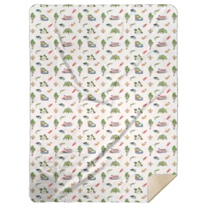 Louisiana Plush Throw Blanket 60x80