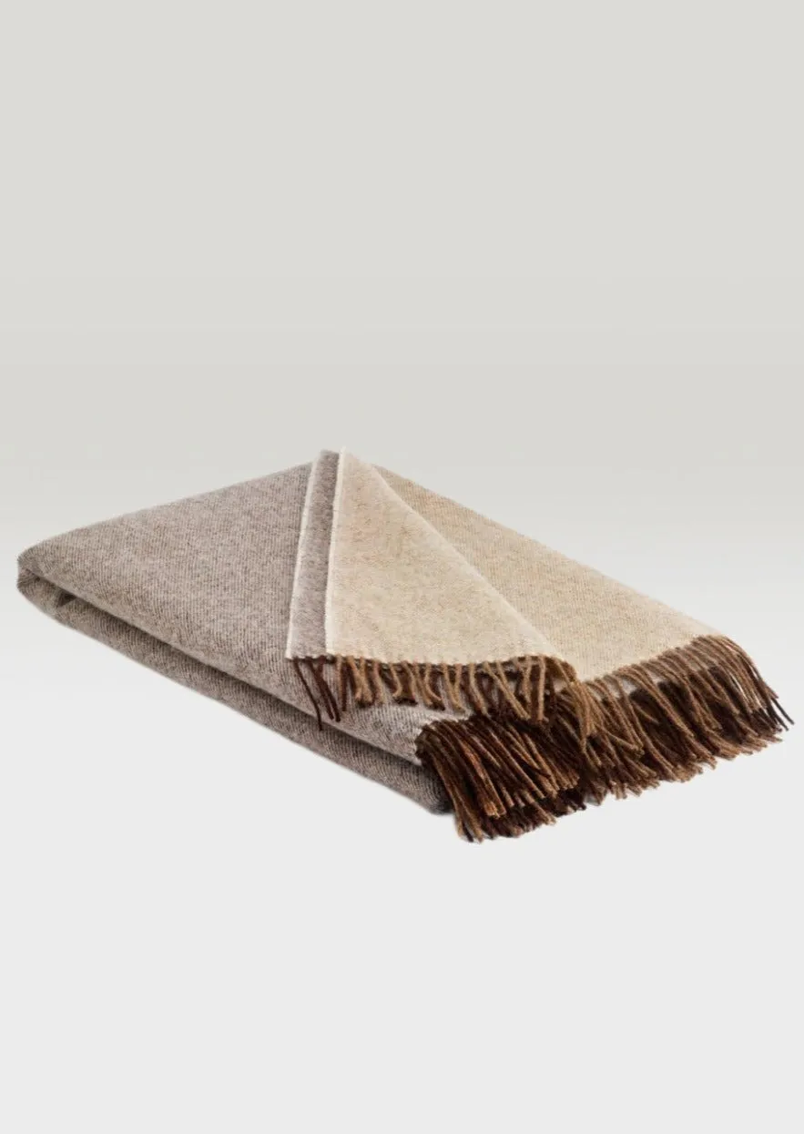 McNutt Pure Wool Throw | Latte
