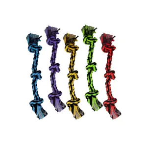 MULTIPET - Nuts for Knots 3-Knot Rope Dog Toy - 15" Long
