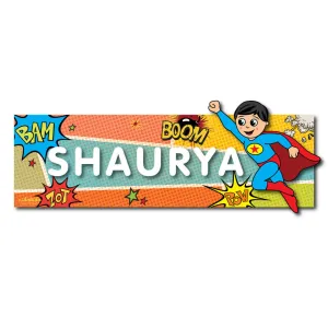 Name Plaque <br> Superboy Motif