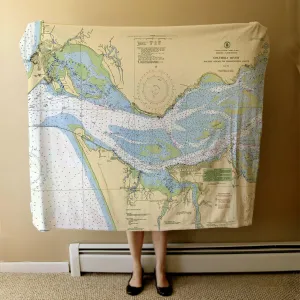 Nautical Chart Blankets, Oregon Coastal Maps