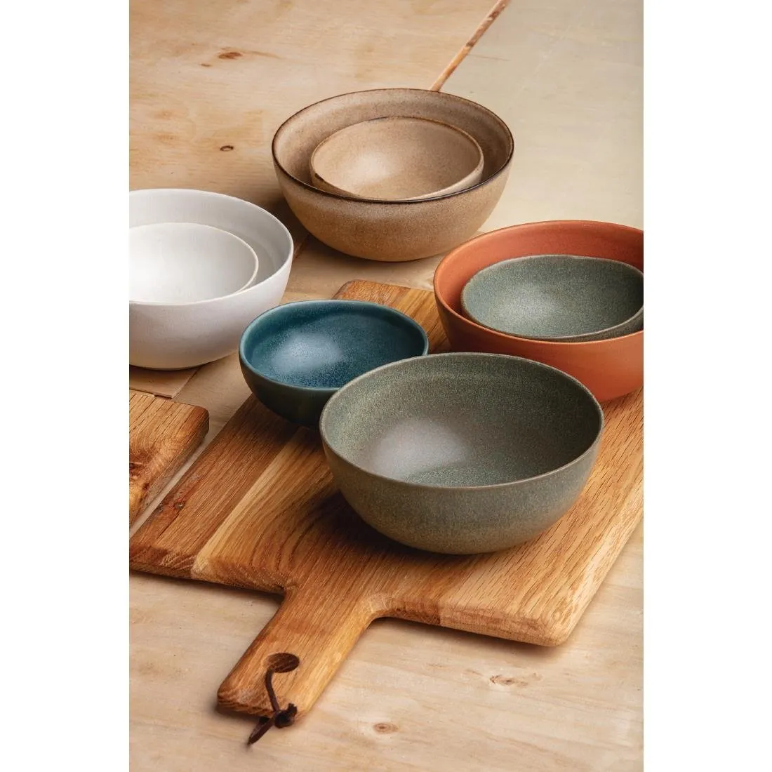 Olympia Build-a-Bowl Deep Bowls Blue 110mm (Pack of 12) - FC718