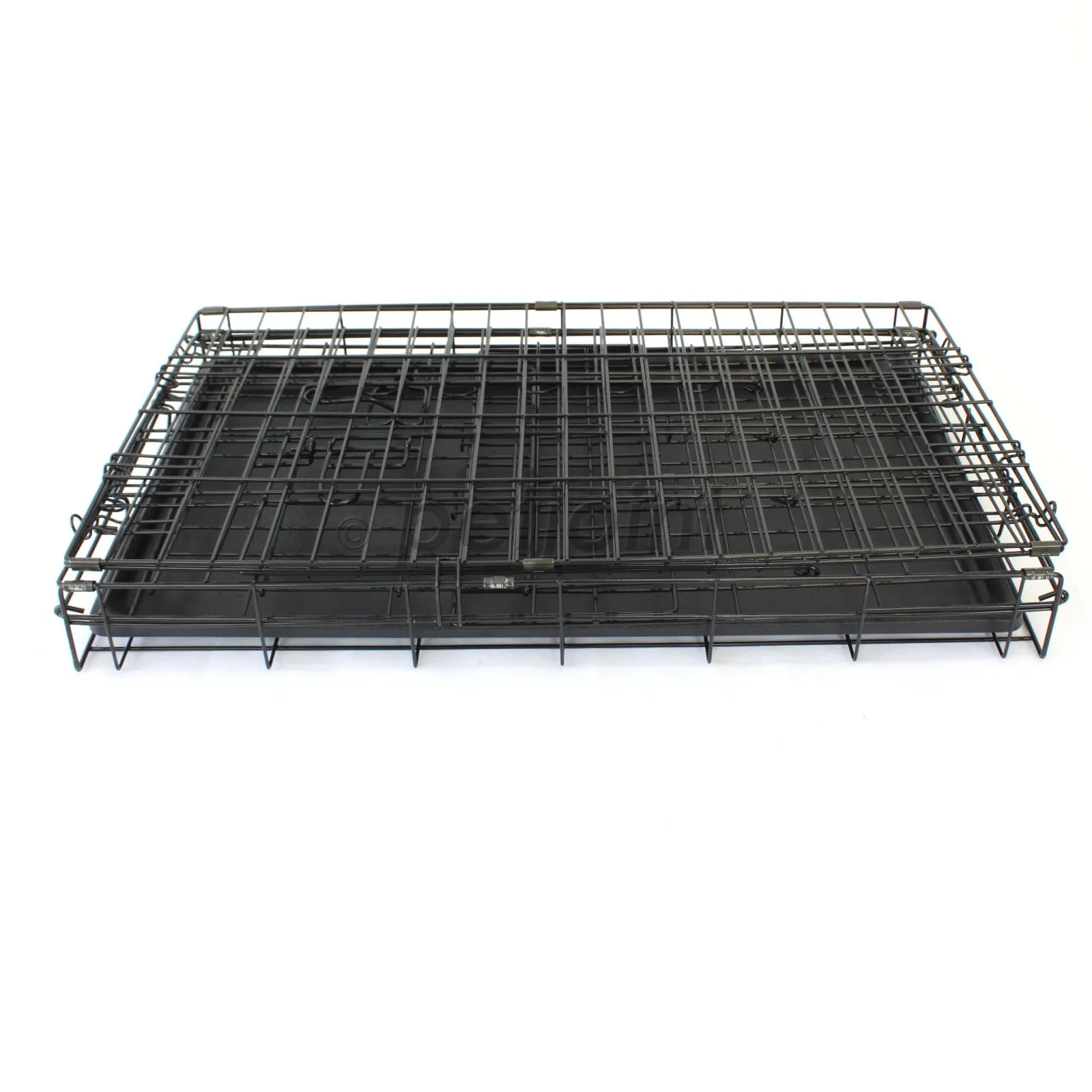 Pet Dog Crate Foldable Metal Cage Kennel Portable Pup Cat Rabbit House