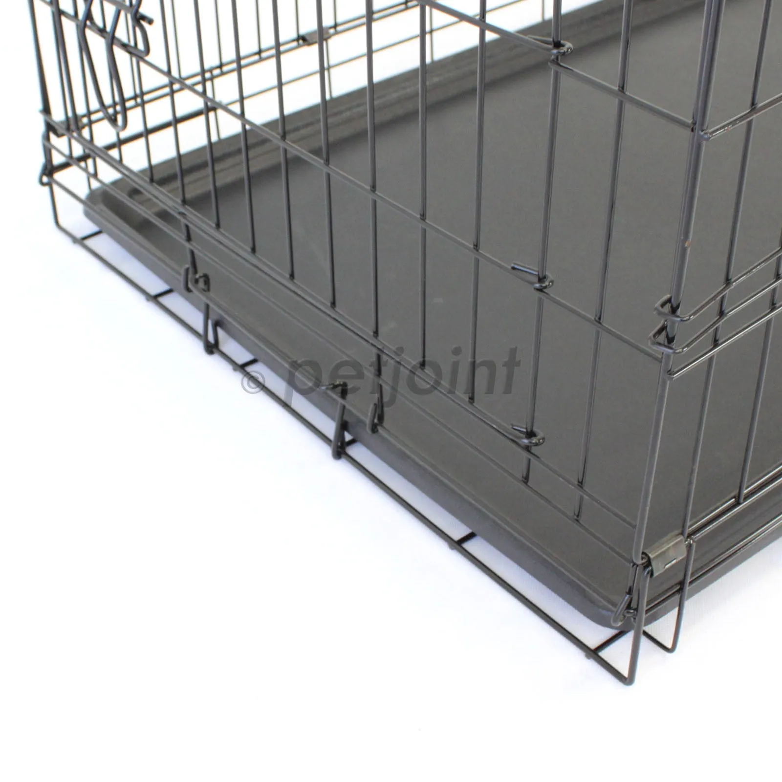 Pet Dog Crate Foldable Metal Cage Kennel Portable Pup Cat Rabbit House