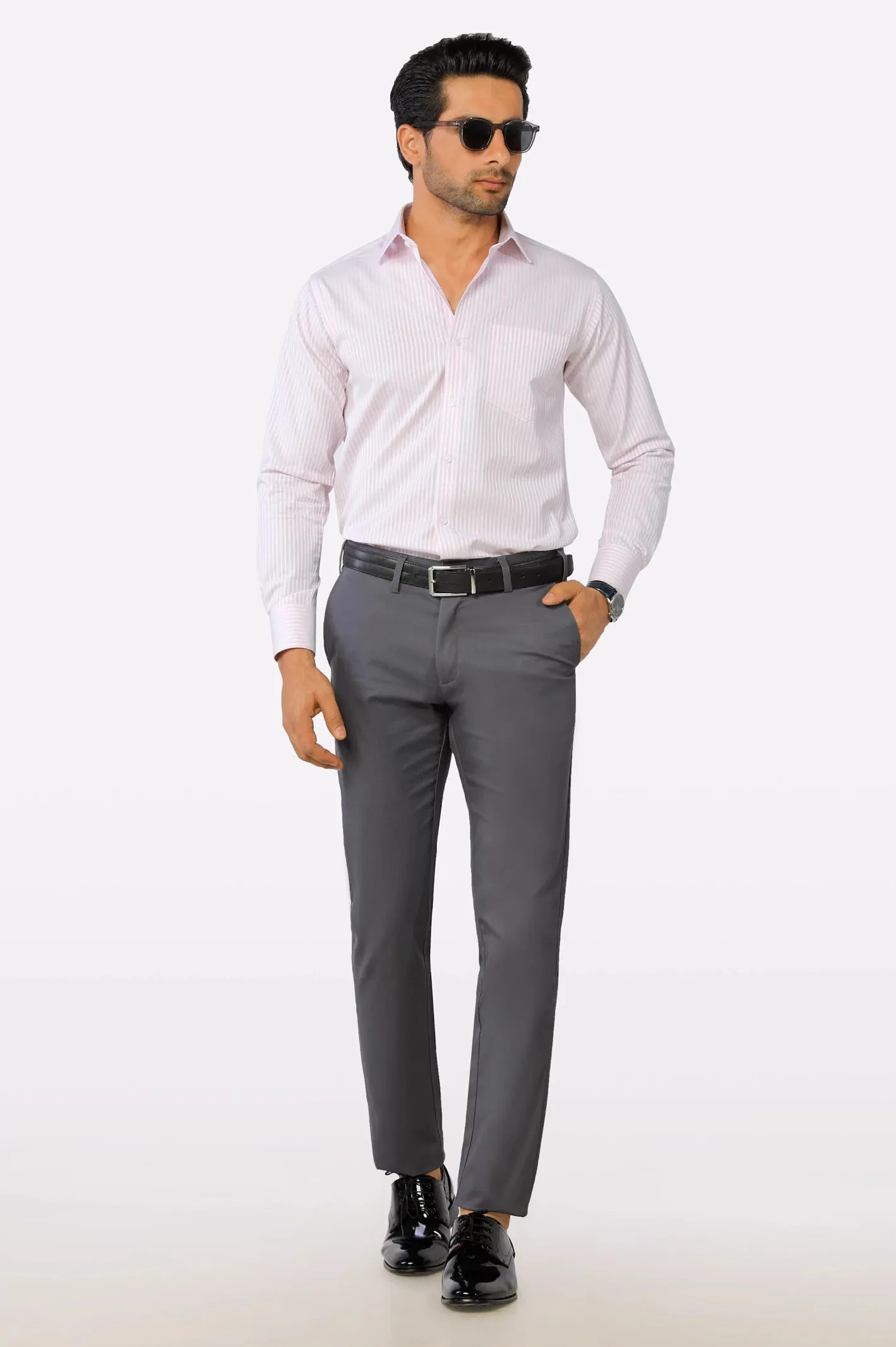 Pink Bengal Stripe Formal Shirt