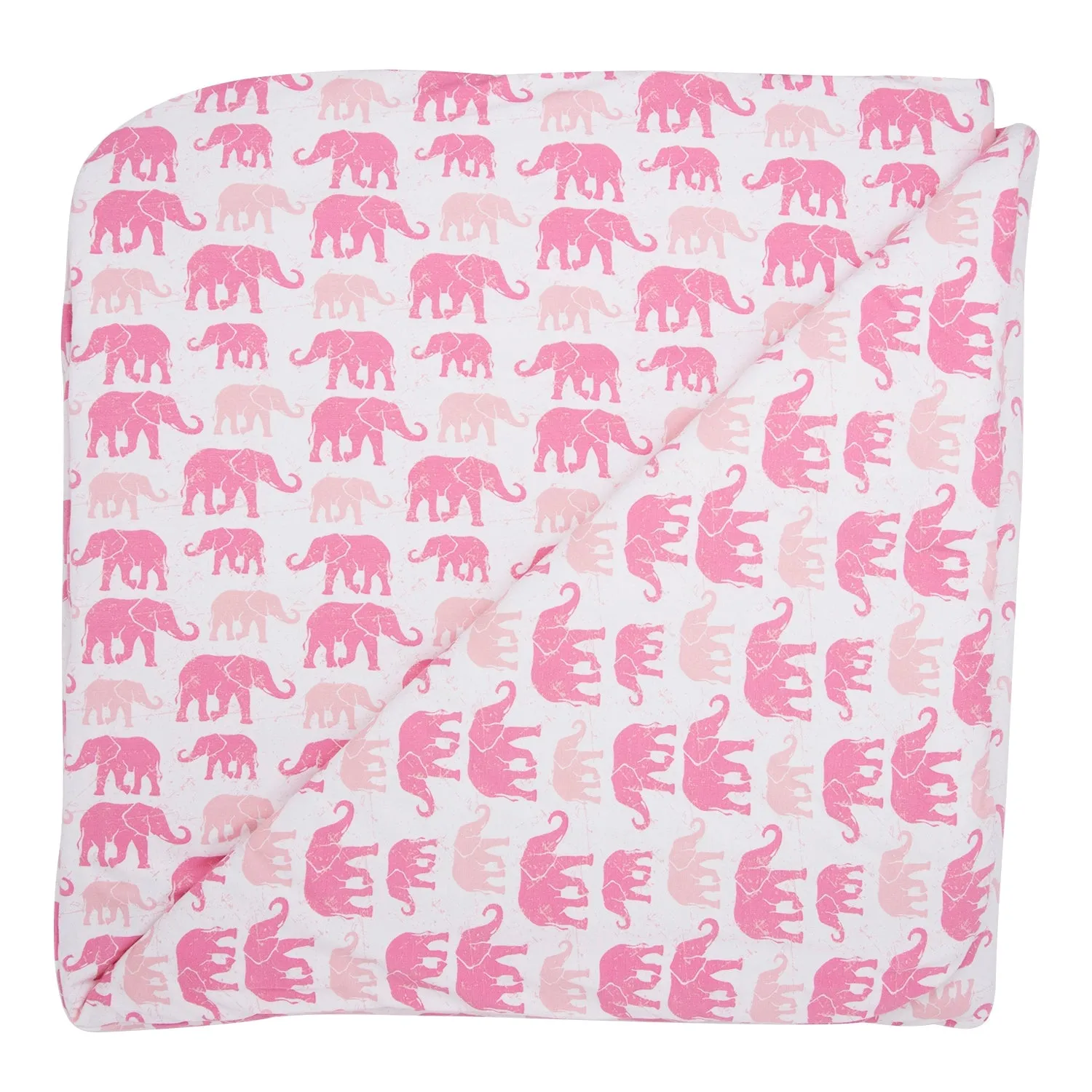 Pink Elephant Cloud Blanket