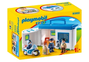 Playmobil 1.2.3 Take Along Police Station