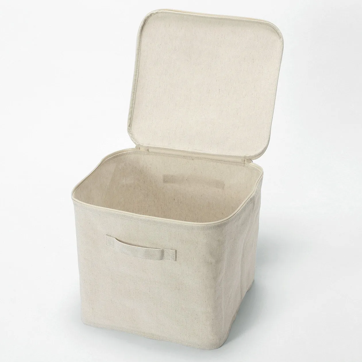 Polyester Linen Soft Box - Square With Lid