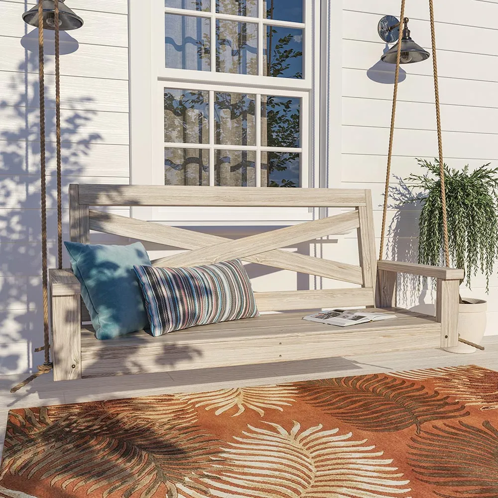 Porchgate Amish Heavy Duty 700 Lb Boardwalk Porch Swing