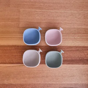 Silicone Bowl   Lid with Suction Base Blush Pink