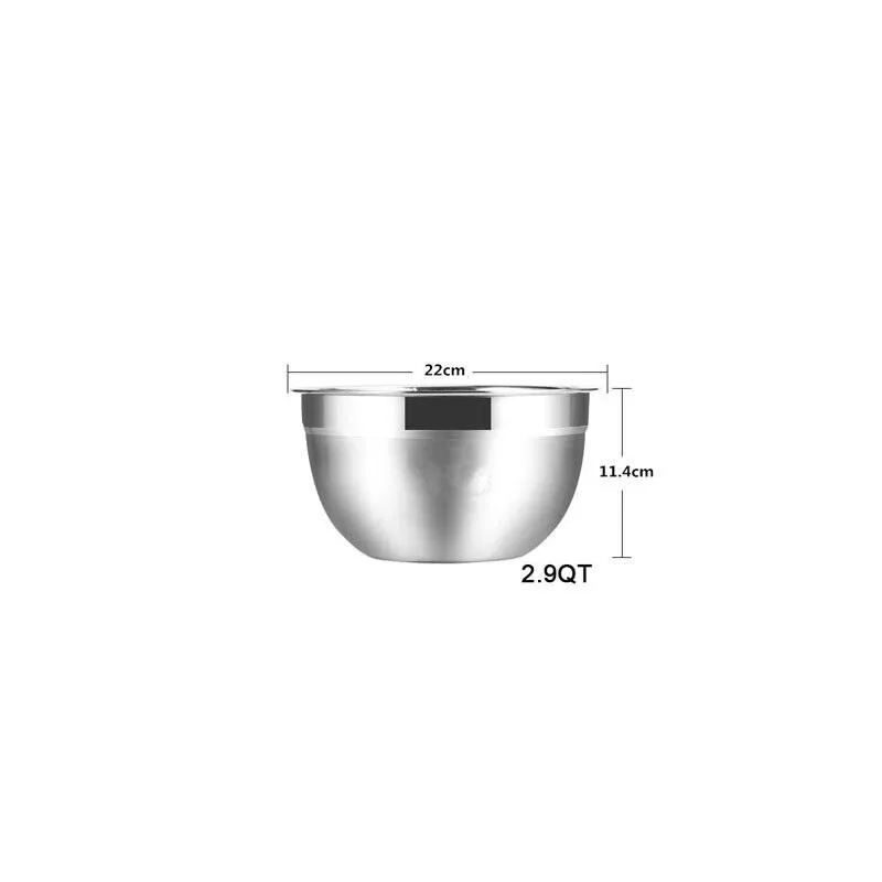 Stainless Steel Mixing Bowls 6 Pcs Set