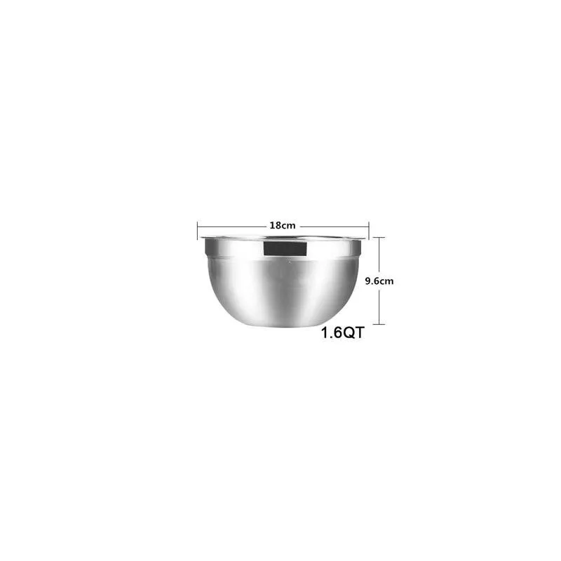 Stainless Steel Mixing Bowls 6 Pcs Set