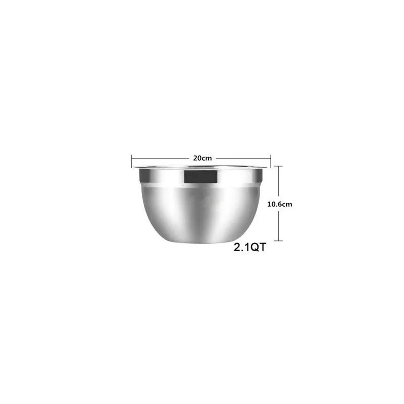 Stainless Steel Mixing Bowls 6 Pcs Set