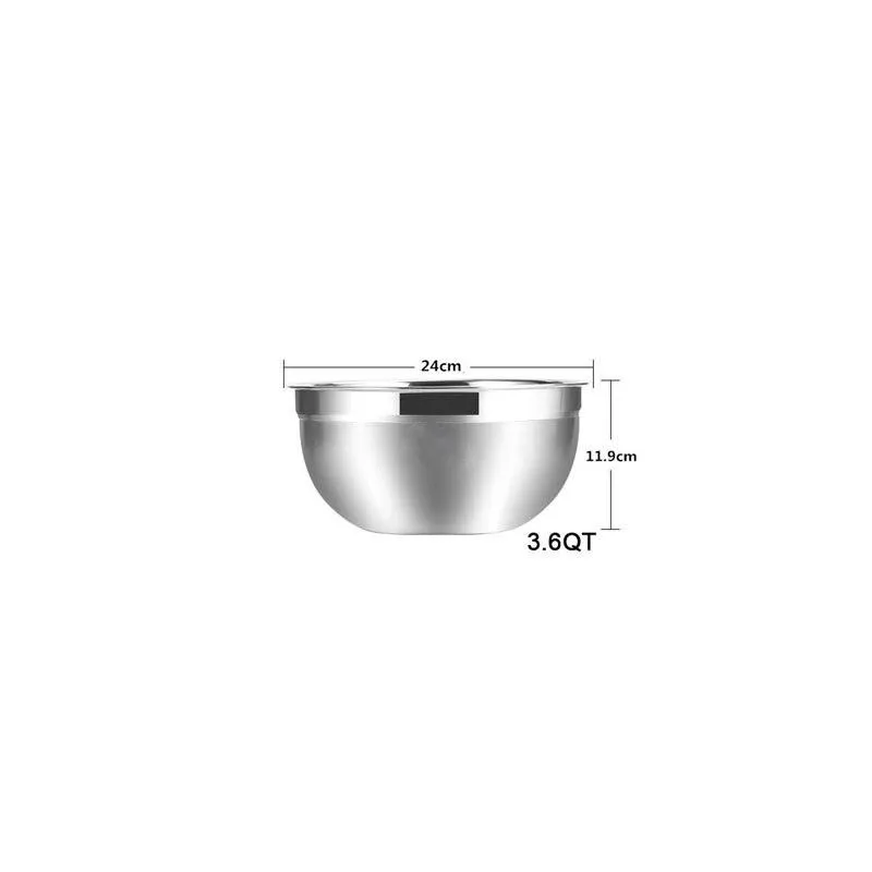 Stainless Steel Mixing Bowls 6 Pcs Set