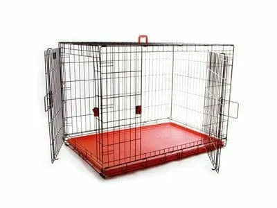 VOYAGER WIRE CRATE - 2 DOORS XL,  RED