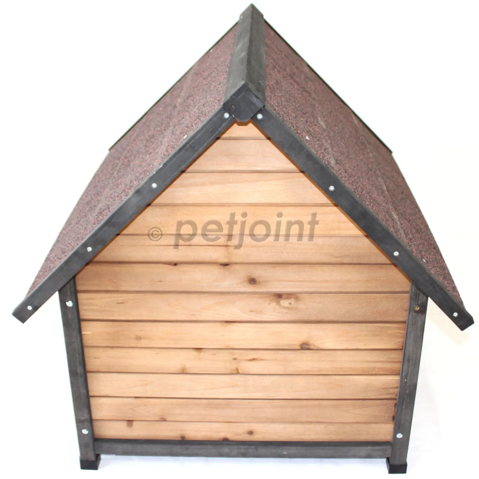 Wooden Pet Dog House Medium Kennel Indoor Outdoor Puppy Home Peak Roof