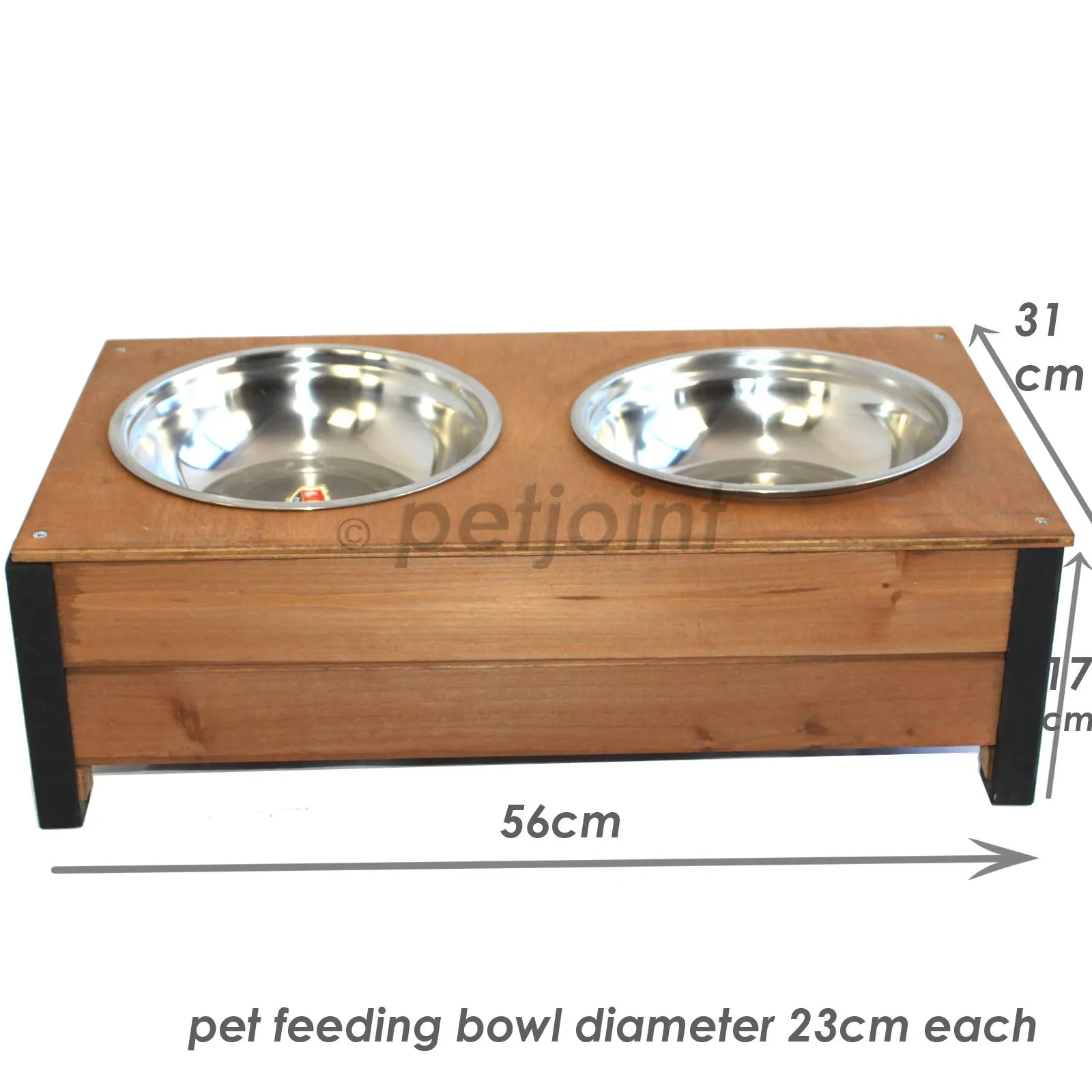 XL Extra Large Wooden Outdoor Kennel Peak Roof   Food Bowl Storage Box