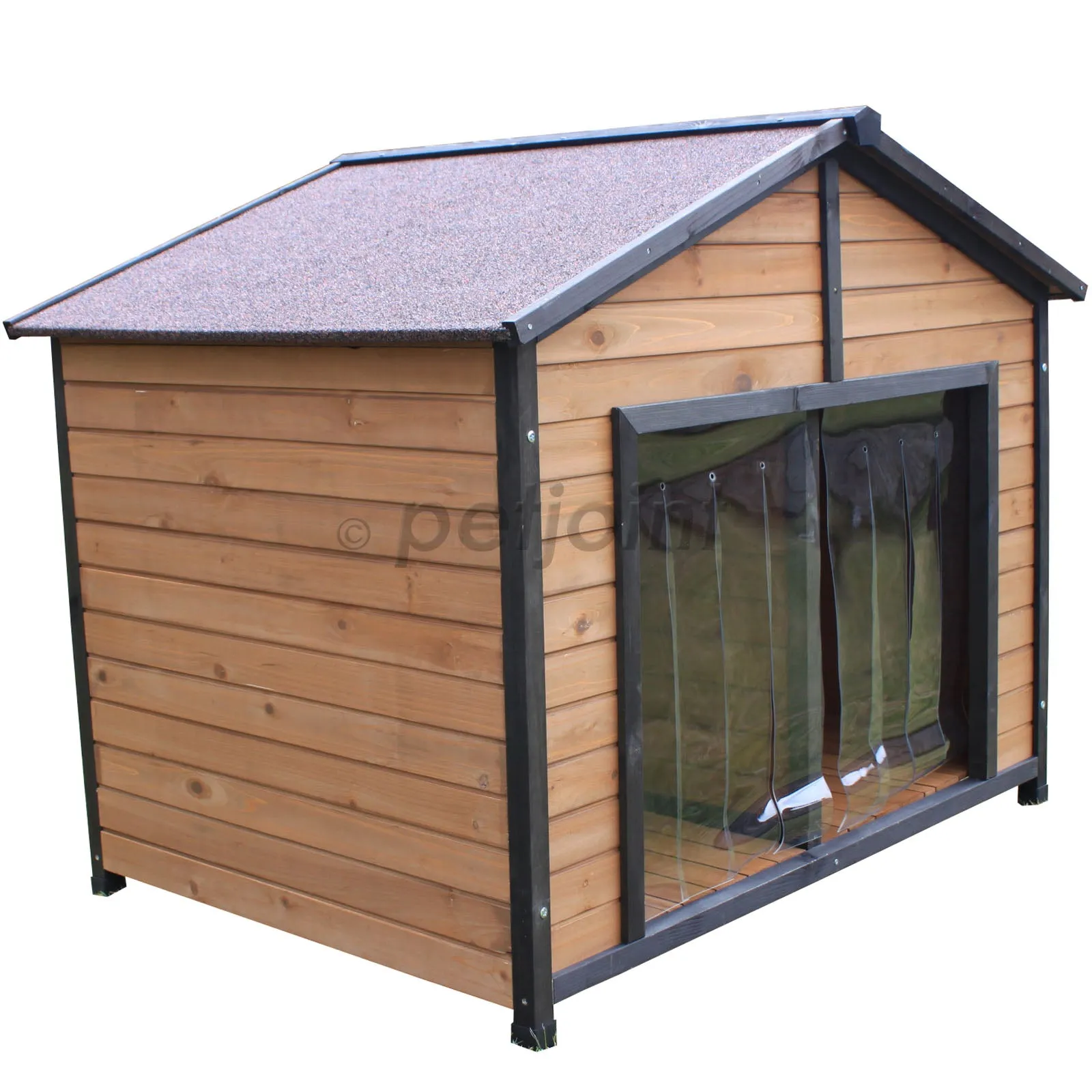 XXL Double Dog Twin Door Extra Large Two Pet Kennel Wooden House