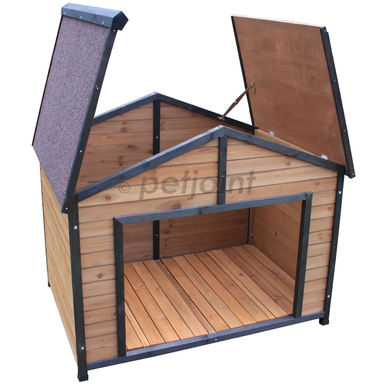 XXL Double Dog Twin Door Extra Large Two Pet Kennel Wooden House